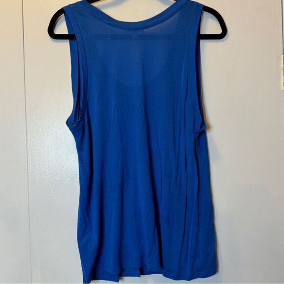 L’AGENCE Sleeveless Tank Top Blue Women’s Size Large - Picture 2 of 4